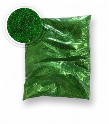 Блёстки в пакете зелёные 100 гр